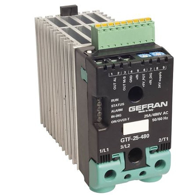 Gefran GTF Panel, DIN Rail Power Controller Solid State Relay 760V 3 Phase