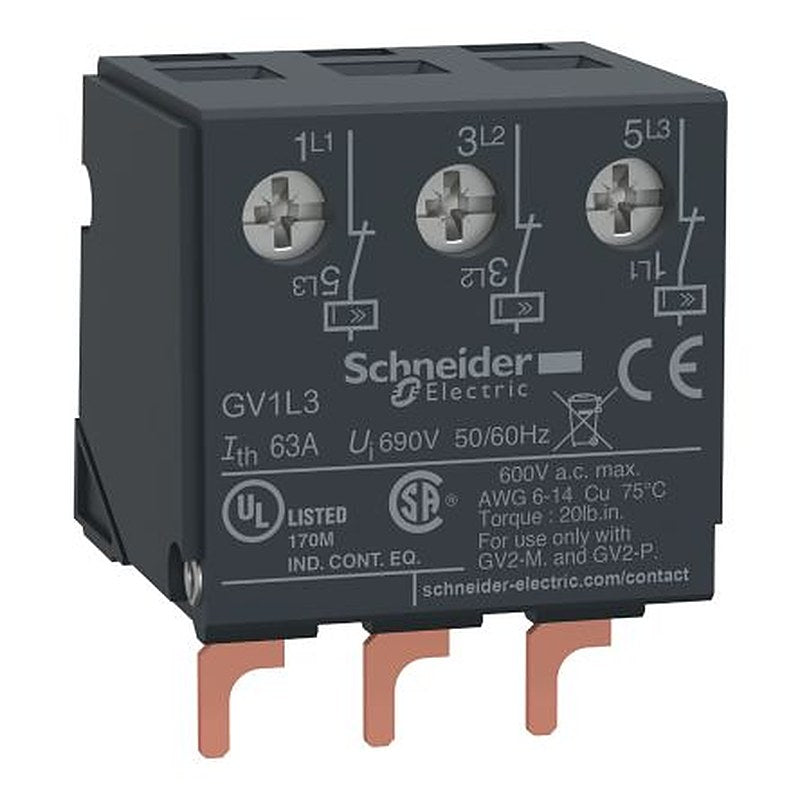 Schneider Electric TeSyS GV Contactor Limiter for use with TeSys, GV2
