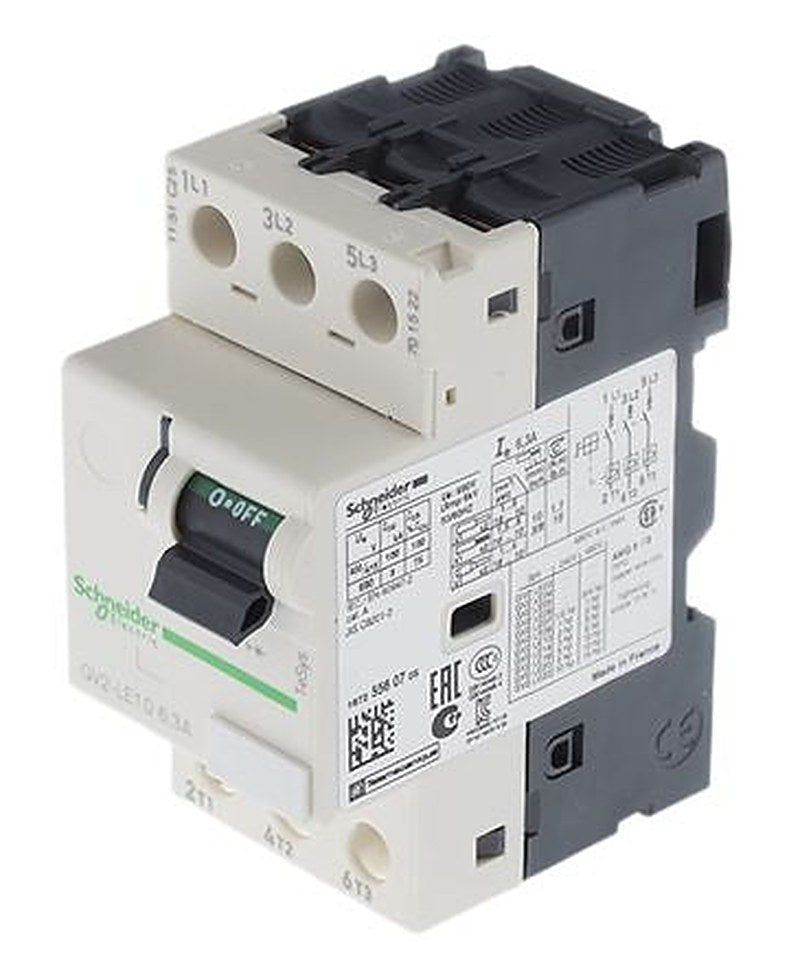 Schneider Electric 6.3A TeSyS GV Motor Protection Circuit Breaker, 690V, 60 °C, -20 °C