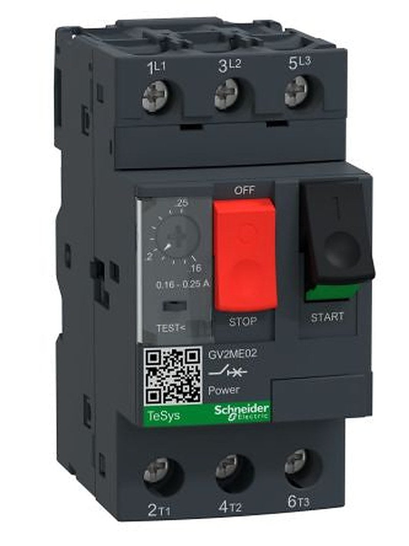 Schneider Electric 0.16A, 0.25 A GV2ME Motor Protection Circuit Breaker, 690V, 60 °C, -20 °C