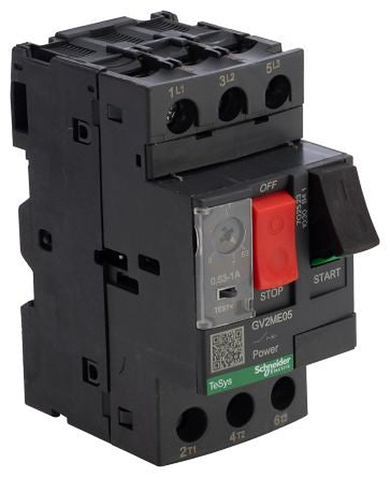 Schneider Electric 0.63A, 1 A GV2ME Motor Protection Circuit Breaker, 690V, 60 °C, -20 °C