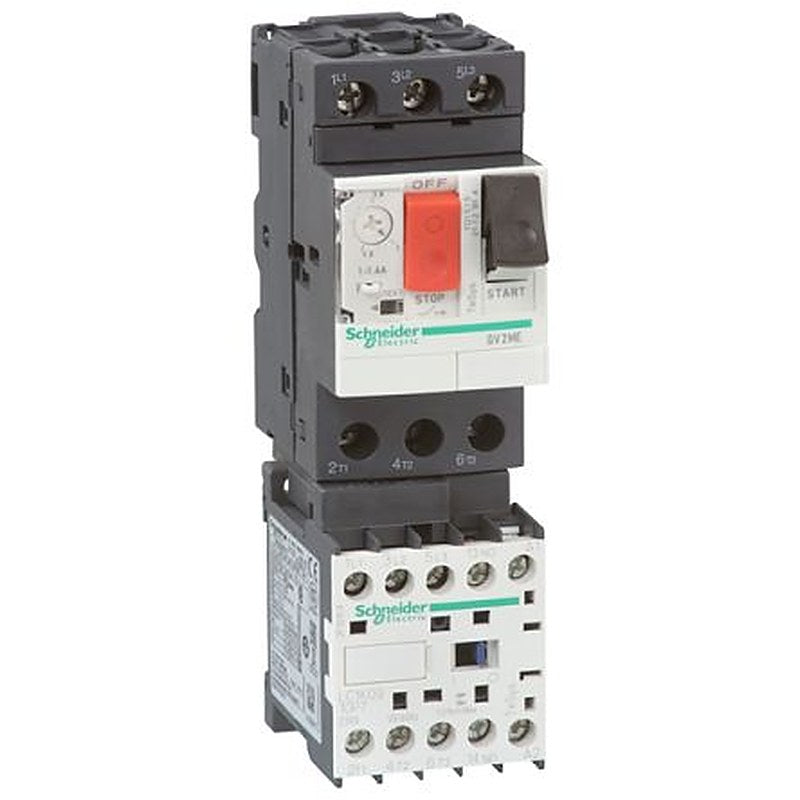 Schneider Electric 1.6A TeSyS GV2, LC Motor Starter, 24V, 50 °C, -20 °C