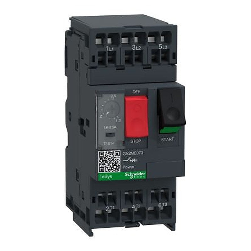 Schneider Electric TeSys Deca TeSyS GV Electronic Circuit Breaker 2.5A 690V, DIN Rail Type AC