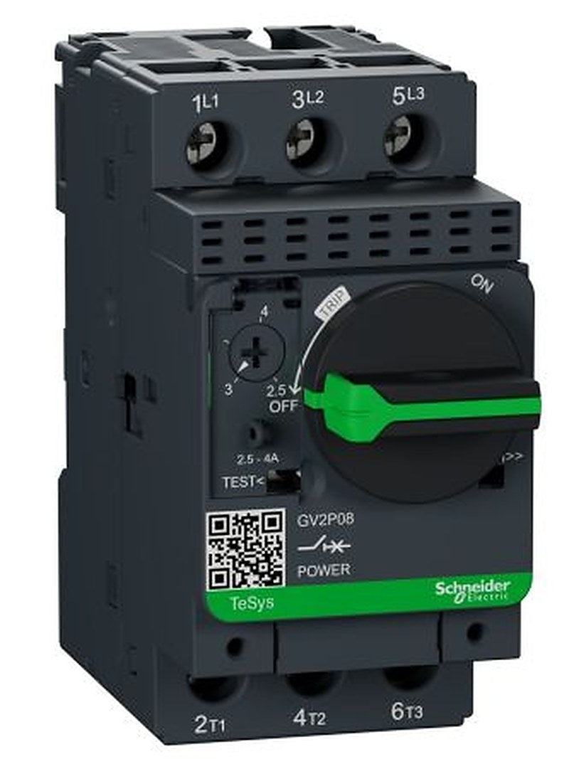 Schneider Electric 2.5A, 4 A TeSyS GV Motor Protection Circuit Breaker, 690V, 60 °C, -20 °C