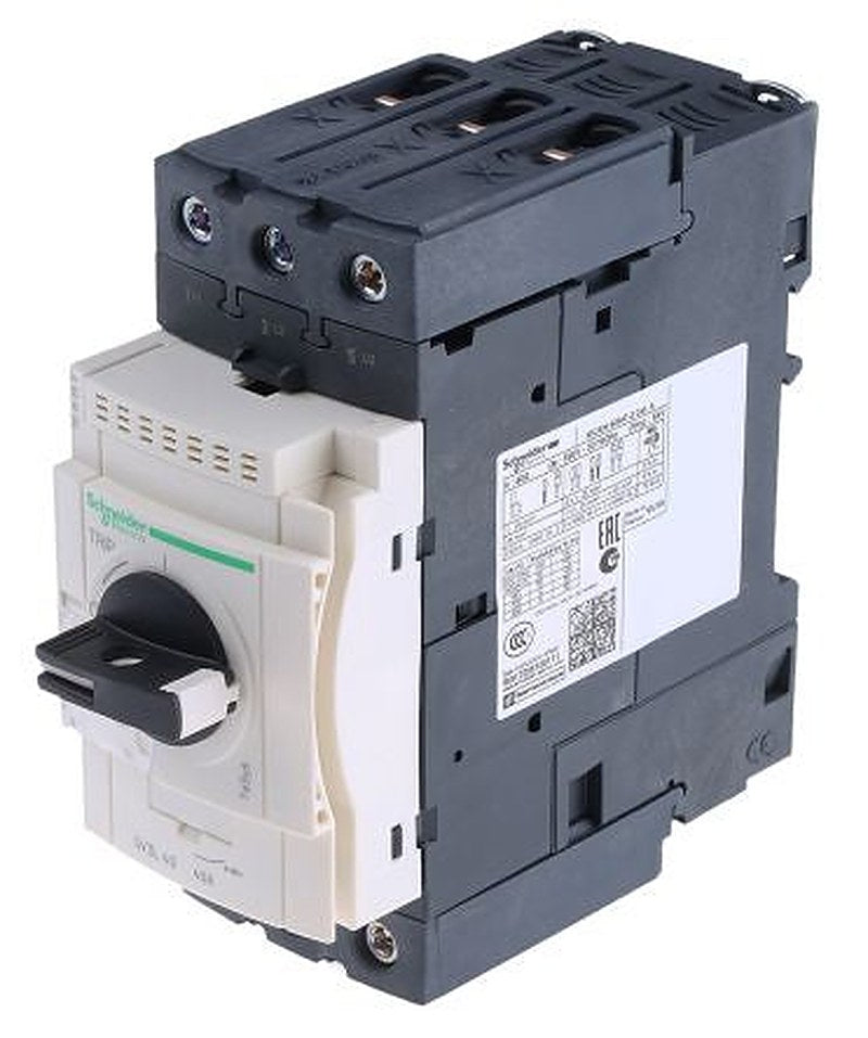 Schneider Electric TeSys TeSyS GV Thermal Circuit Breaker - 3-Pole, Direct, 40A Current Rating, 100 kA, 690V ac