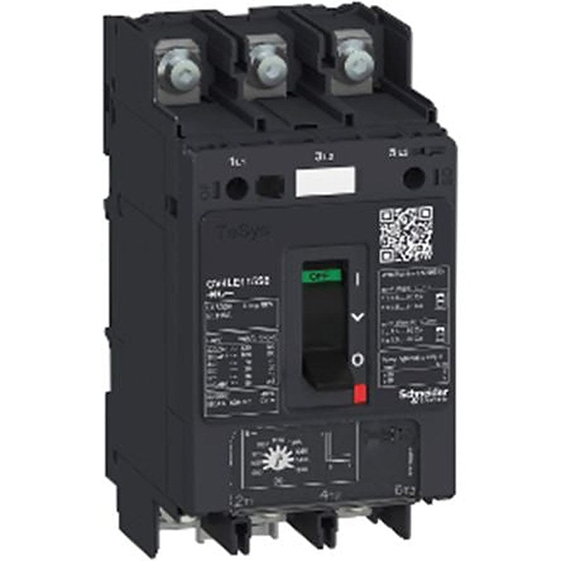 Schneider Electric TeSys TeSys Thermal Circuit Breaker - 3-Pole, Direct, 3.5A Current Rating, 100 kA, 690V ac