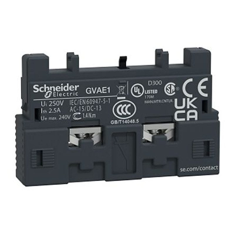 Schneider Electric TeSys Deca Auxiliary Contact for use with GV2, GV3
