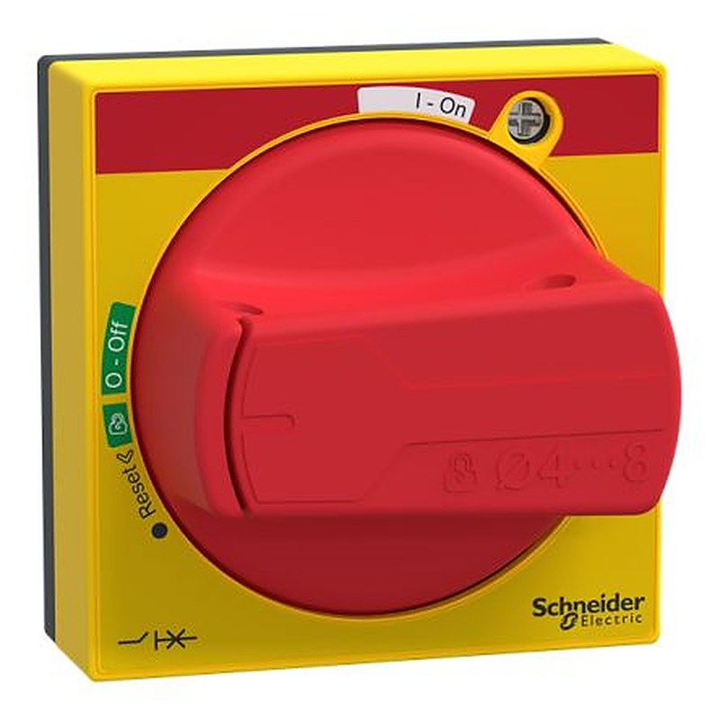 Schneider Electric Red, Yellow Rotary Handle, 60 mm, GVAPR Series