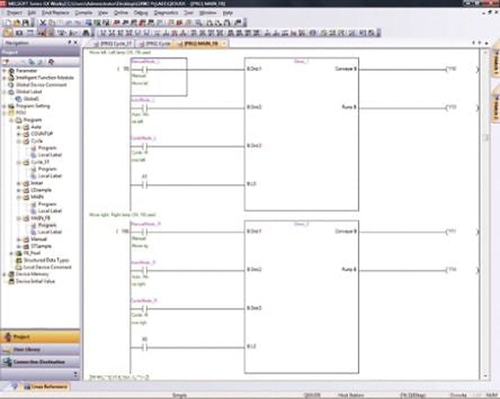 Mitsubishi Electric MELSOFT GX Series PLC Programming Software for Use with FX PLC Series
