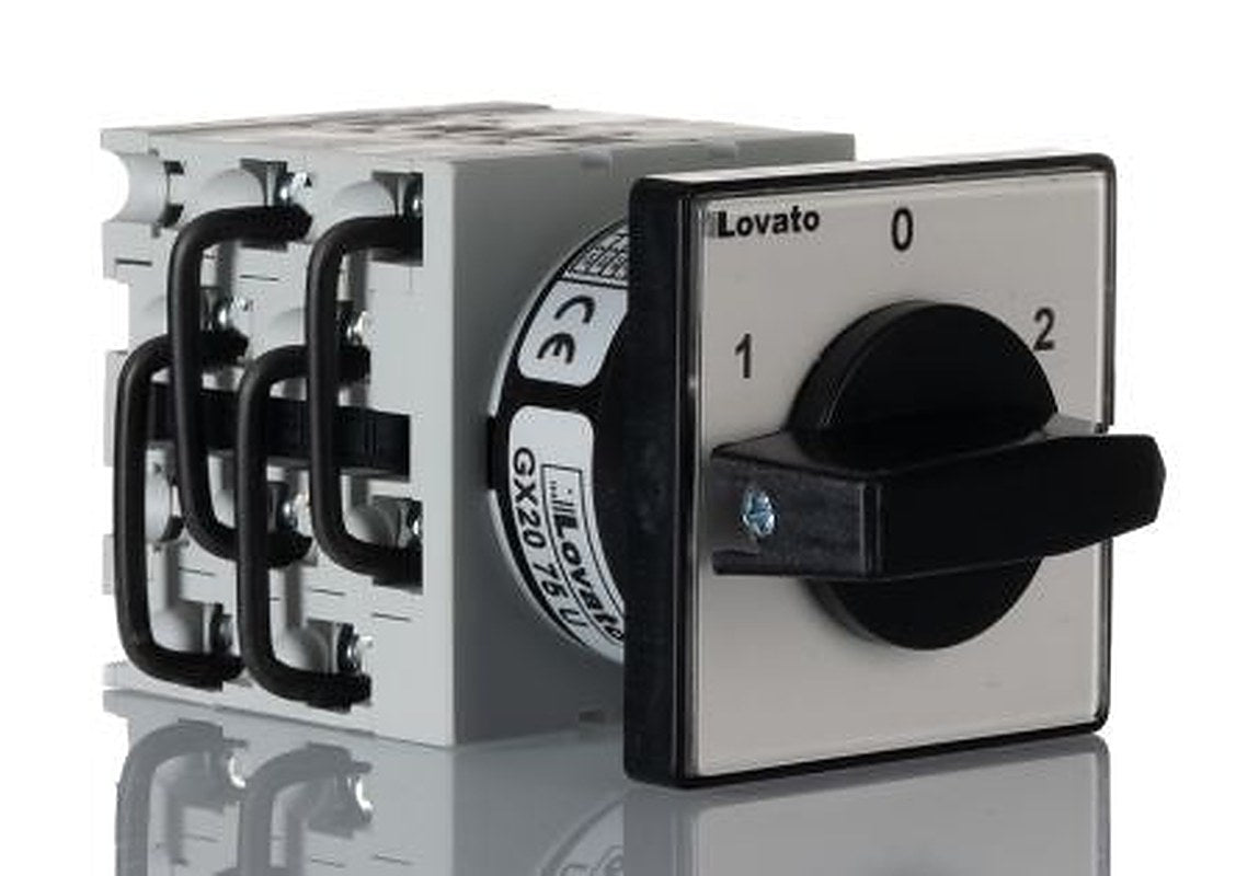 Lovato 3 Position 60 °, Knob Actuator 20 A