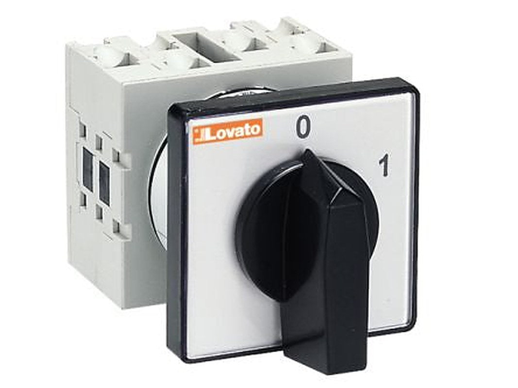 Lovato 2 Position 60 °, Short Black Handle Actuator 40 A