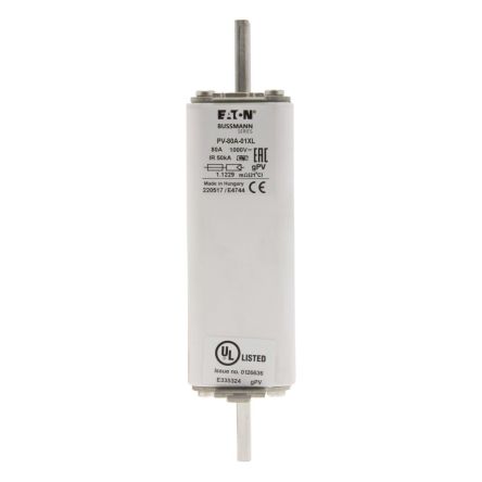 Eaton 80A Tag Fuse 189 x 46.5 x 46.5 mm 1000V, 189 mm