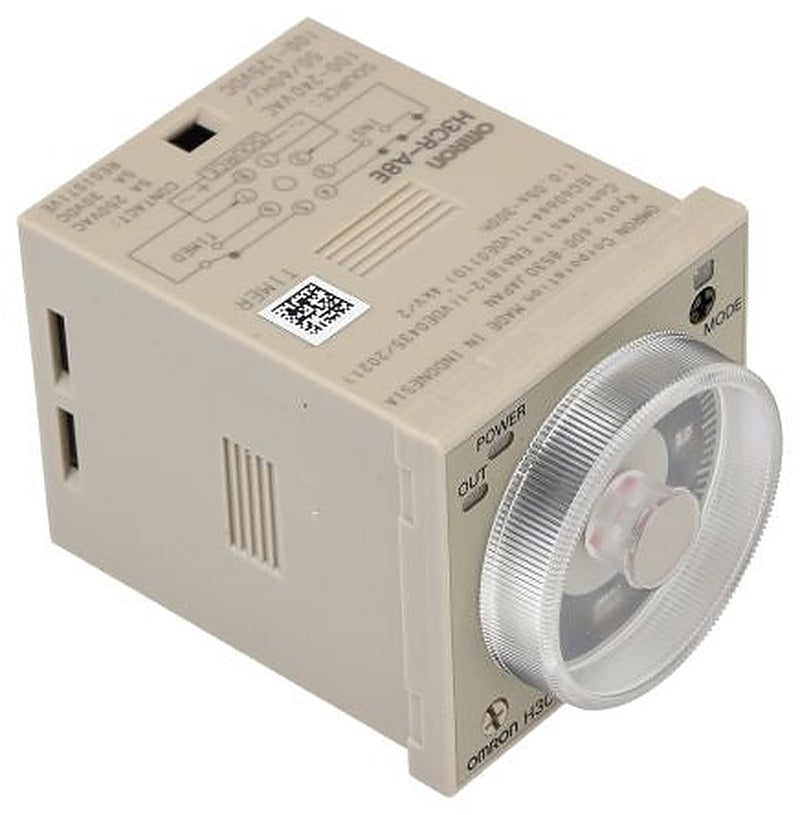Omron H3CR Series DIN Rail Timer Relay, 12 V dc, 0.05 to 300 h, Multifunction-Function