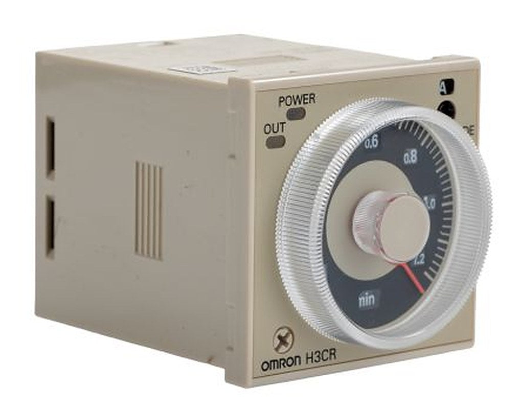 Omron H3CR Series DIN Rail Timer Relay, 8-Contact, 100 to 48 V dc 24V ac, 48 V ac, 0.05 s to 300 h,