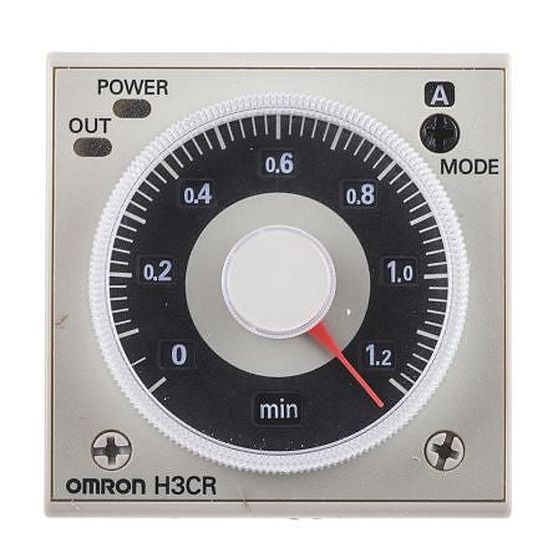 Omron H3CR Series DIN Rail Timer Relay, 2-Contact, 100 to 125 V dc 100V ac, 240 V ac, 0.05 s to 300 h,
