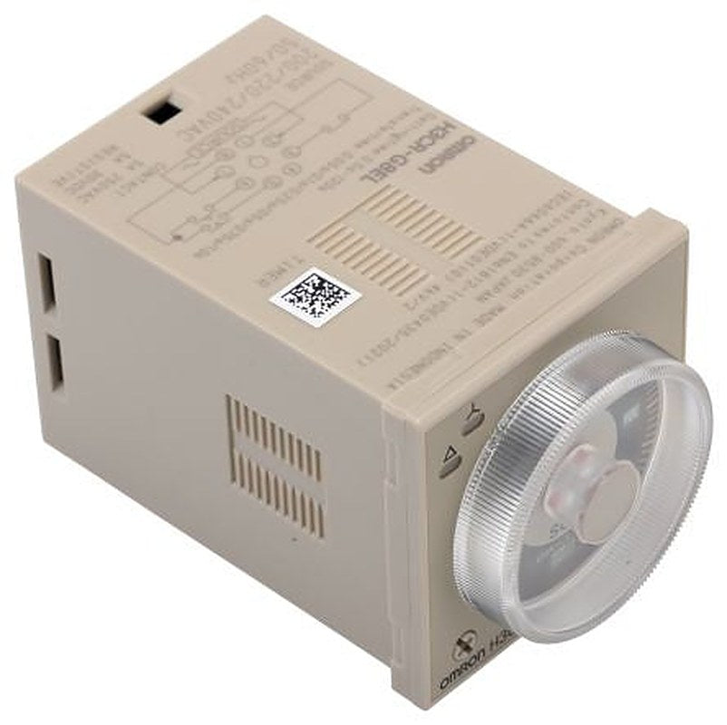 Omron H3CR Series DIN Rail Solid State Timer, 8-Contact, 100 to 125 V dc 200V ac, 240 V ac, 0.5 to 120 s,