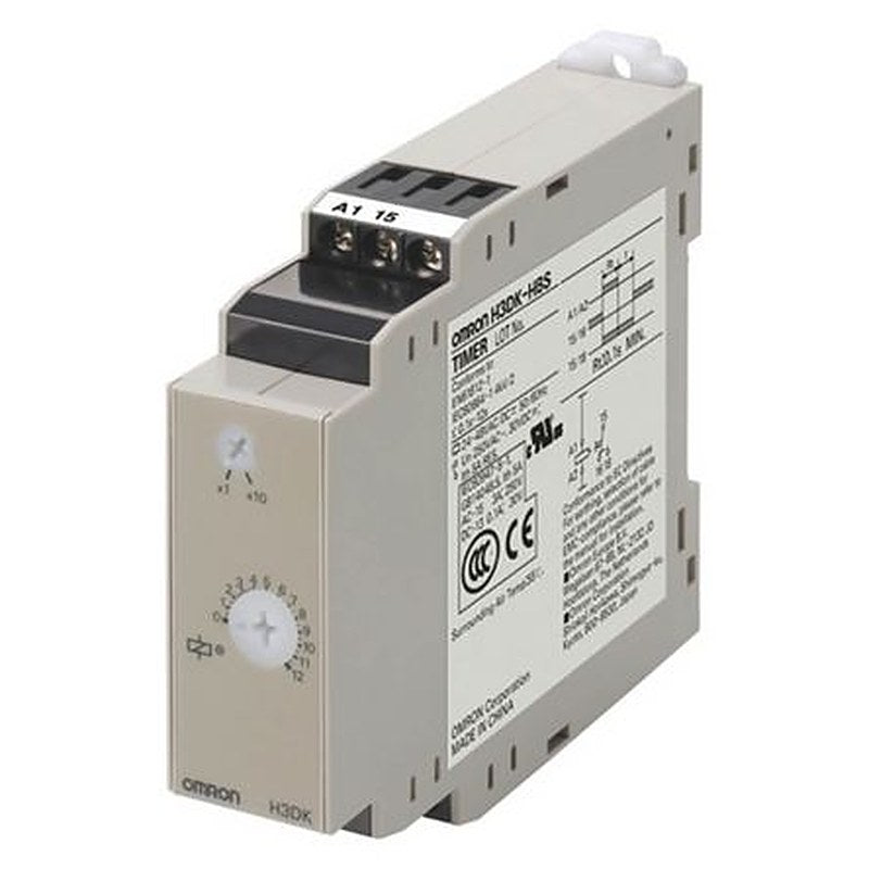 Omron DIN Rail Timer Relay, 2-Contact, 24 to 48 V ac/dc 24V ac, 48 V ac, 1 to 120 s, 1-Function, SPDT Switch