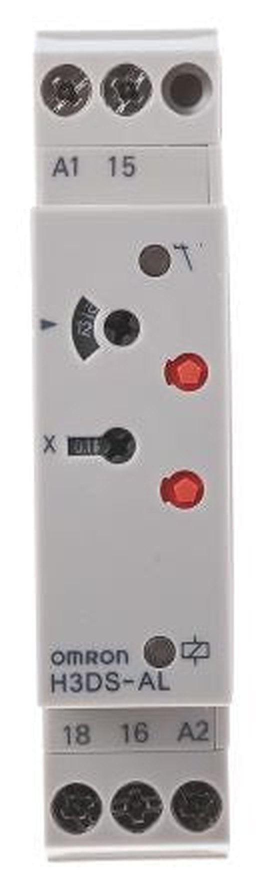 Omron H3DS Series DIN Rail Timer Relay, 1-Contact, 48 V dc 230V ac, 24 V ac, 0.1 s to 120 h, 1-Function, SPDT Switch
