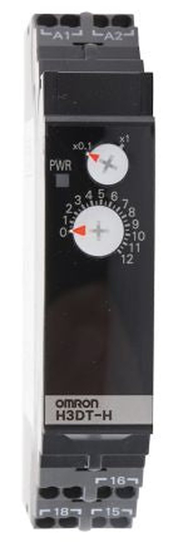 Omron H3DT Series DIN Rail Timer Relay, 2-Contact, 240 V 100V ac, 120 V ac, 1 to 120 s, 1-Function, SPDT Switch