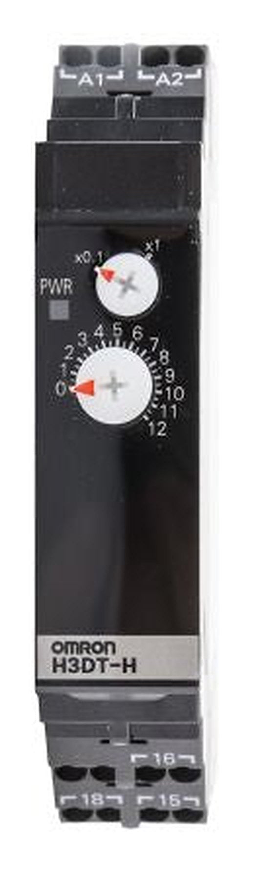 Omron H3DT Series DIN Rail Solid State Timer, 2-Contact, 240 V dc 200V ac, 240 V ac, 0.1 to 12 s, 1-Function, SPDT
