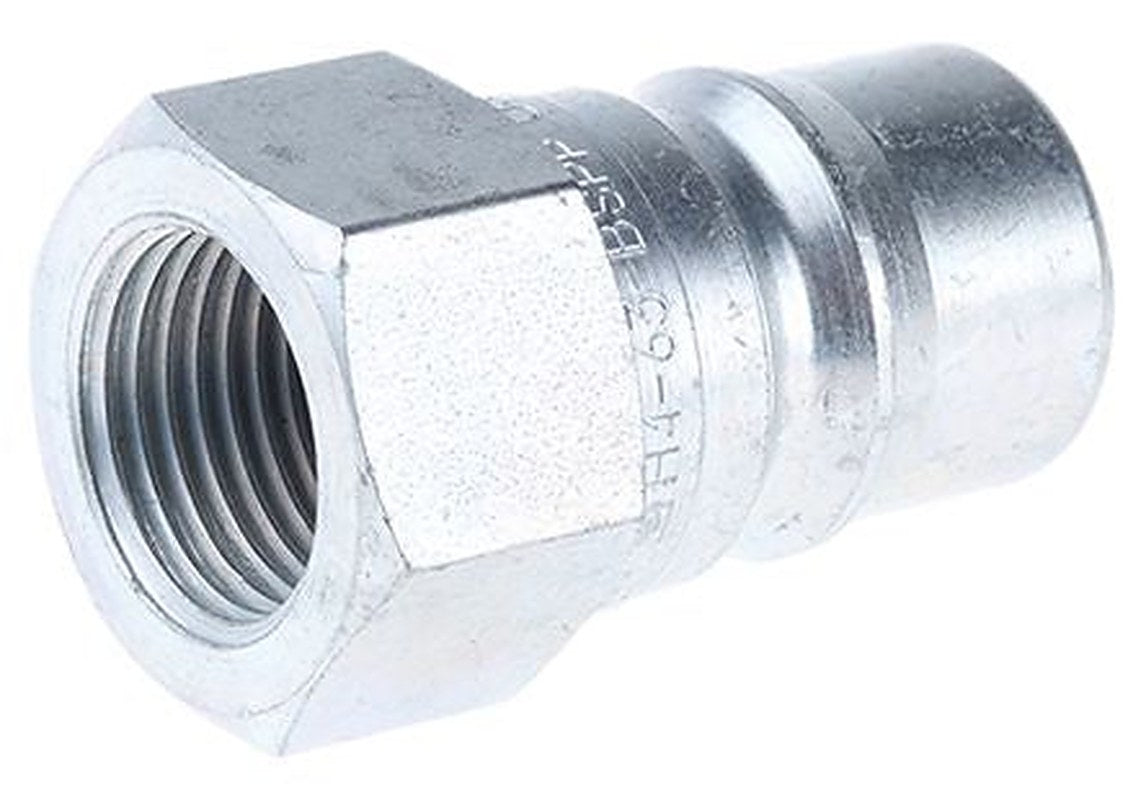 Parker Steel Hydraulic Quick Connect Coupling Male G 1/2 in, 28 Mpa