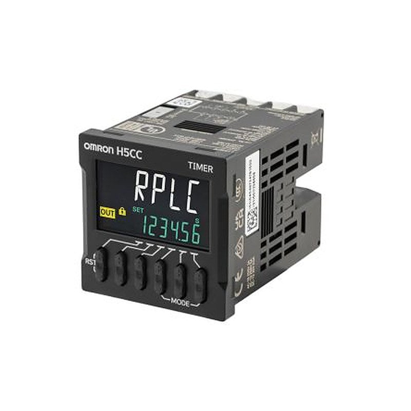 Omron H5CC Series Flush Timer Relay, 1-Contact, 12 to 48 V dc 12V ac, 48 V ac, 0.001 s to 999999h h, 2-Function, SPDT