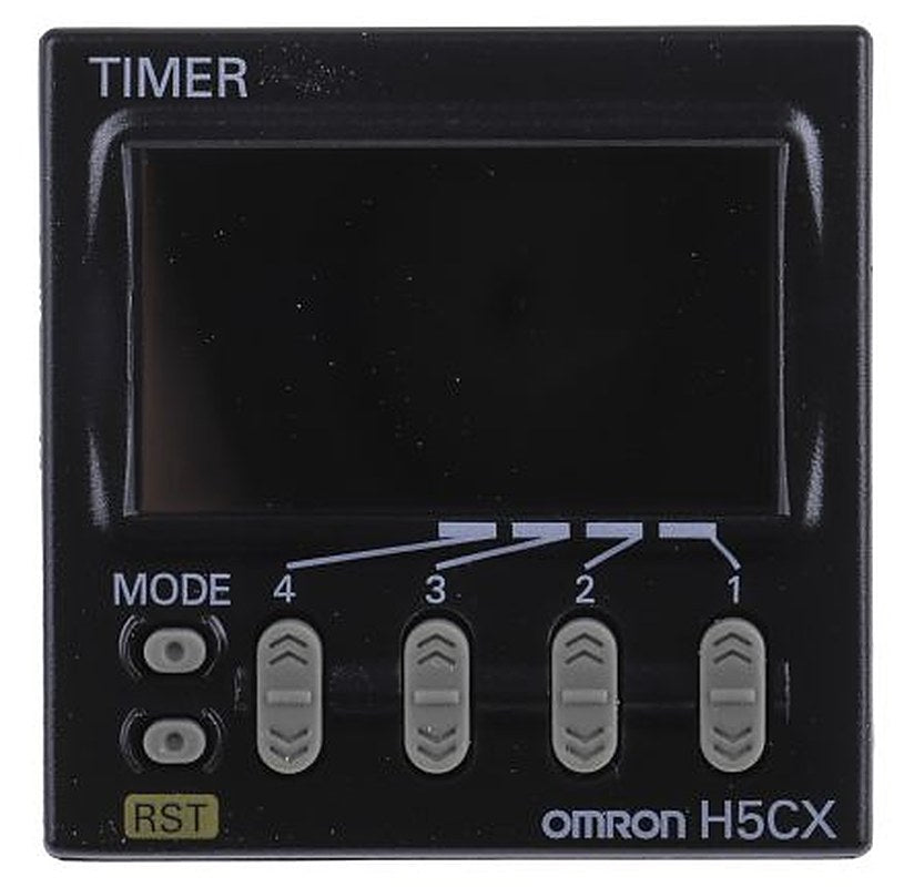 Omron H5CX Series Panel Timer Relay, 1-Contact 100V ac, 240 V ac, 0.001 s to 9999 h, Multifunction-Function, SPDT Switch