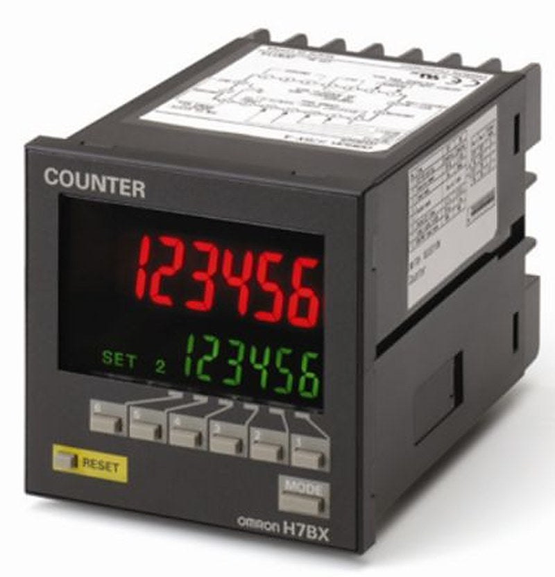 Omron Counter, Counter, 6 Digit 7 Segment LCD, 30 Hz 240V ac