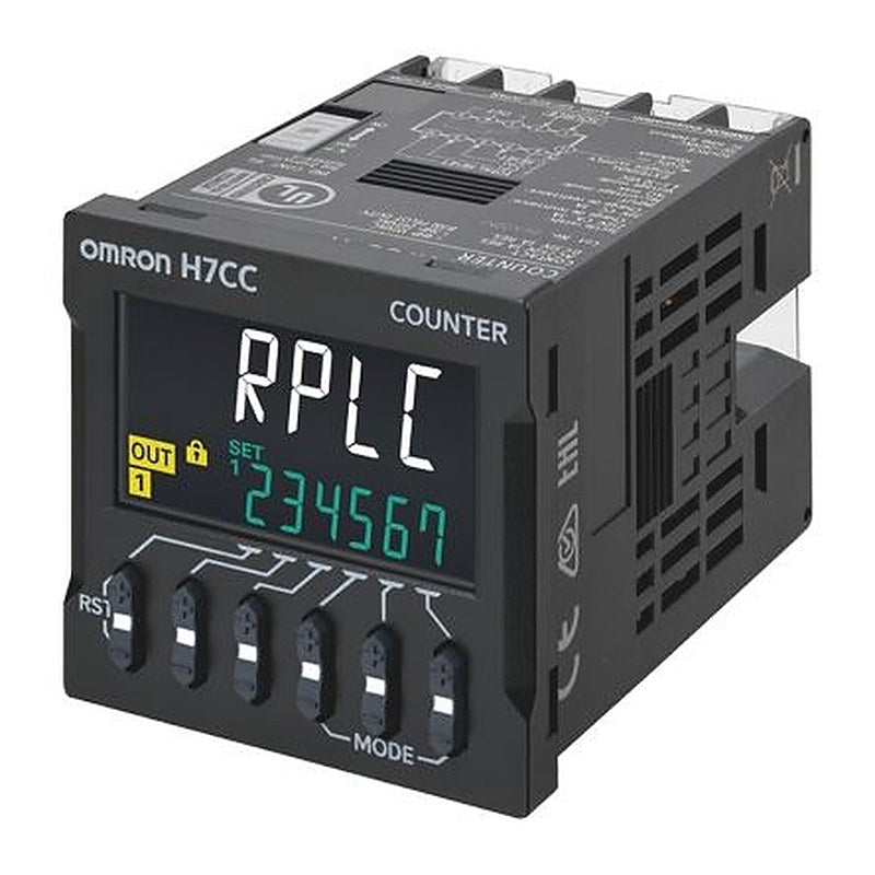 Omron Counter, Digital Counter, 6 Digit LCD, 60 Hz 240V ac