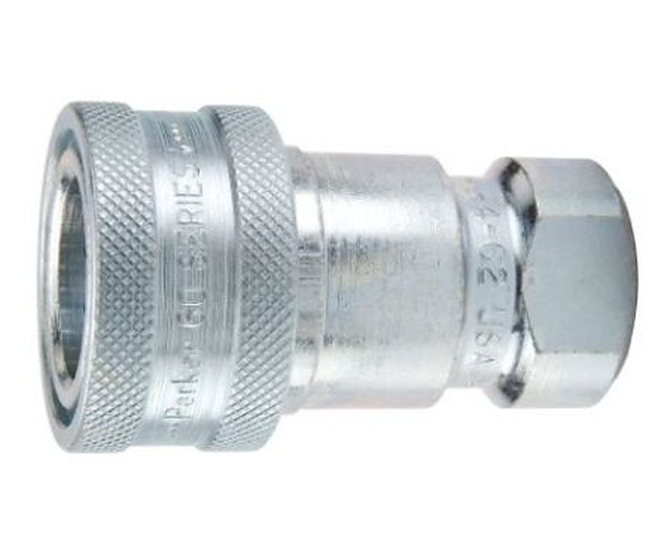 Parker Steel Hydraulic Quick Connect Coupling Female BSP 1 in, 137.9 bar
