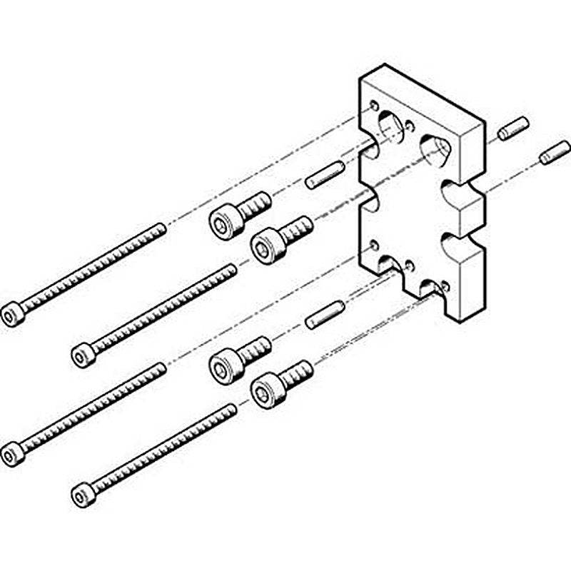 Festo Adapter Kit HAPG-74, For Use With Pneumatic grippers
