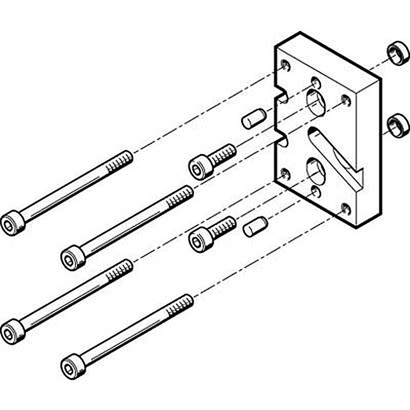 Festo Adapter Kit HAPG-SD2-25, For Use With Pneumatic grippers