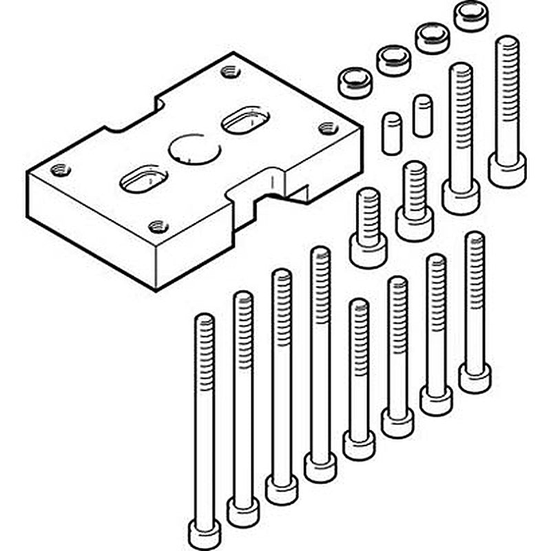Festo Adapter Kit HAPG-SD2-26, For Use With Pneumatic Cylinder & Actuator