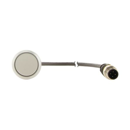 Eaton C22 Series Push Button Switch, Panel Mount, 22 mm Cutout White, 1 NO, IP67, IP69K