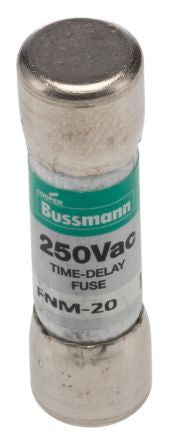 Eaton 20A T Melamine Cartridge Fuse, 10 x 38 mm
