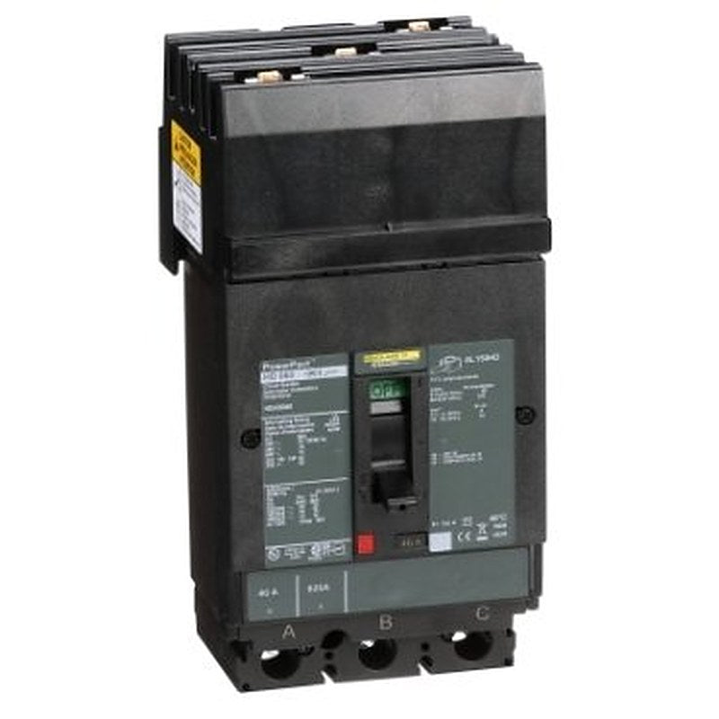 Circuit breaker, PowerPacT H, 40A, 3 pole, 600VAC, 14kA, I-Line, thermal magnetic, 80%, ABC (Circuit breaker PowerPacT H) is a Schneider Electric product. Designed for reliable performance and long service life. Available across Iraq — contact us for pricing and delivery options.