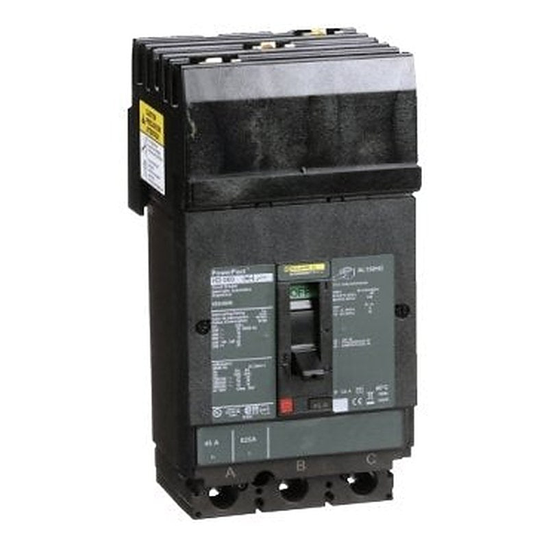 Circuit breaker, PowerPacT H, 45A, 3 pole, 600VAC, 14kA, I-Line, thermal magnetic, 80%, ABC (Circuit breaker PowerPacT H) is a Schneider Electric product. Designed for reliable performance and long service life. Available across Iraq — contact us for pricing and delivery options.