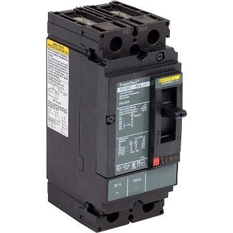 Circuit breaker, PowerPacT H, 30A, 2 pole, 600VAC, 14kA, lugs, thermal magnetic, 100% (Circuit breaker PowerPacT H) is a Schneider Electric product. Designed for reliable performance and long service life. Available across Iraq — contact us for pricing and delivery options.