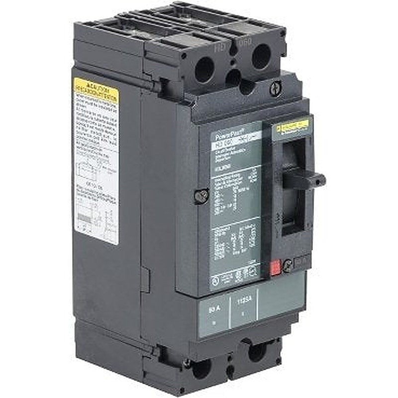Circuit breaker, PowerPacT H, 60A, 2 pole, 600VAC, 14kA, lugs, thermal magnetic, 100% (Circuit breaker PowerPacT H) is a Schneider Electric product. Designed for reliable performance and long service life. Available across Iraq — contact us for pricing and delivery options.