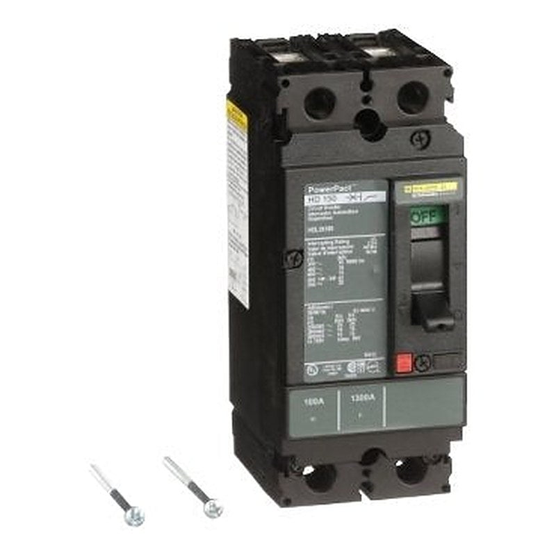 Circuit breaker, PowerPacT H, 100A, 2 pole, 600VAC, 14kA, lugs, thermal magnetic, 80% (Circuit breaker PowerPacT H) is a Schneider Electric product. Designed for reliable performance and long service life. Available across Iraq — contact us for pricing and delivery options.