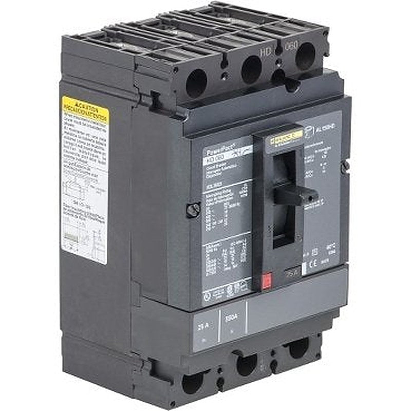 Circuit breaker, PowerPacT H, 50A, 3 pole, 600VAC, 14kA, lugs, thermal magnetic, 100% (Circuit breaker PowerPacT H) is a Schneider Electric product. Designed for reliable performance and long service life. Available across Iraq — contact us for pricing and delivery options.