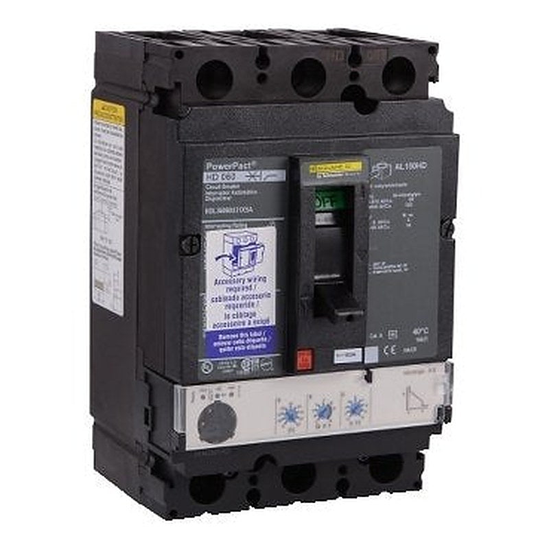 Circuit breaker, PowerPacT H, 60A, 3 pole, 600VAC, 14kA, lugs, Micrologic 3.2, 80%, shunt (Circuit breaker PowerPacT H) is a Schneider Electric product. Designed for reliable performance and long service life. Available across Iraq — contact us for pricing and delivery options.