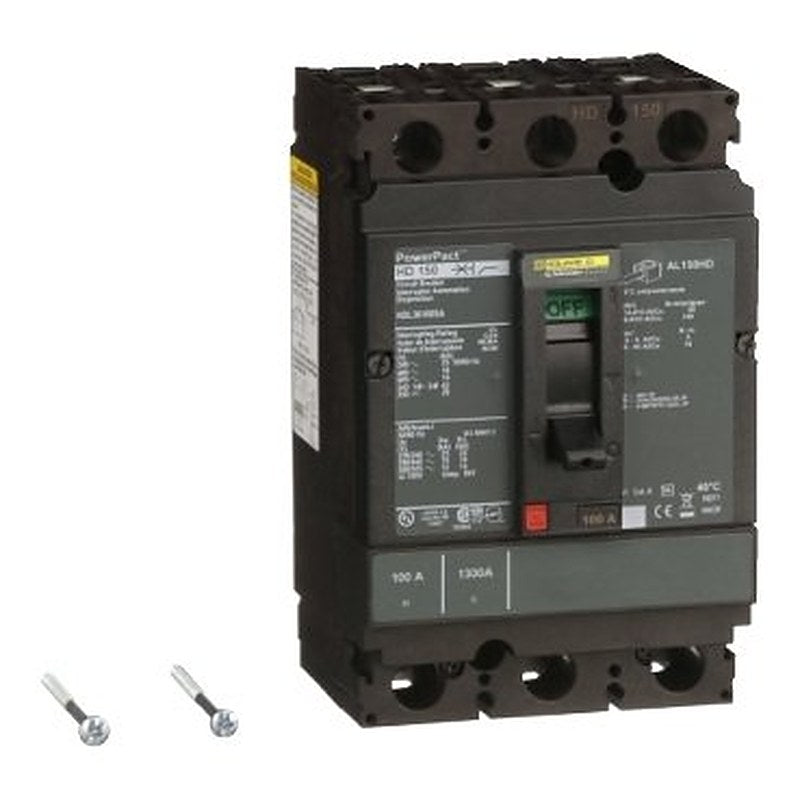 Circuit breaker, PowerPacT H, 100A, 3 pole, 600VAC, 14kA, lugs, thermal magnetic, 80%, shunt (Circuit breaker PowerPacT H) is a Schneider Electric product. Designed for reliable performance and long service life. Available across Iraq — contact us for pricing and delivery options.