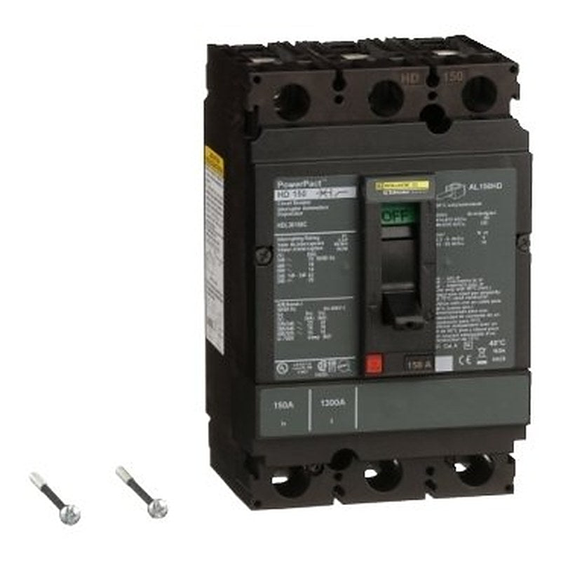 Circuit breaker, PowerPacT H, 150A, 3 pole, 600VAC, 14kA, lugs, thermal magnetic, 100% (Circuit breaker PowerPacT H) is a Schneider Electric product. Designed for reliable performance and long service life. Available across Iraq — contact us for pricing and delivery options.