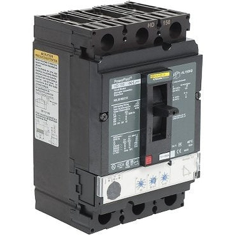 Circuit breaker, PowerPacT H, 150A, 3 pole, 600VAC, 14kA, lugs, thermal magnetic, 80%, shunt (Circuit breaker PowerPacT H) is a Schneider Electric product. Designed for reliable performance and long service life. Available across Iraq — contact us for pricing and delivery options.