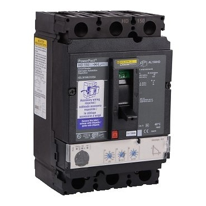 Circuit breaker, PowerPacT H, 150A, 3 pole, 600VAC, 14kA, lugs, Micrologic 3.2, 80%, shunt (Circuit breaker PowerPacT H) is a Schneider Electric product. Designed for reliable performance and long service life. Available across Iraq — contact us for pricing and delivery options.