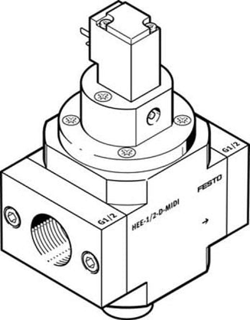 Festo Piston Slide Pneumatic Manual Control Valve HEE-1/2-D-MIDI-230 Series, G, 172946