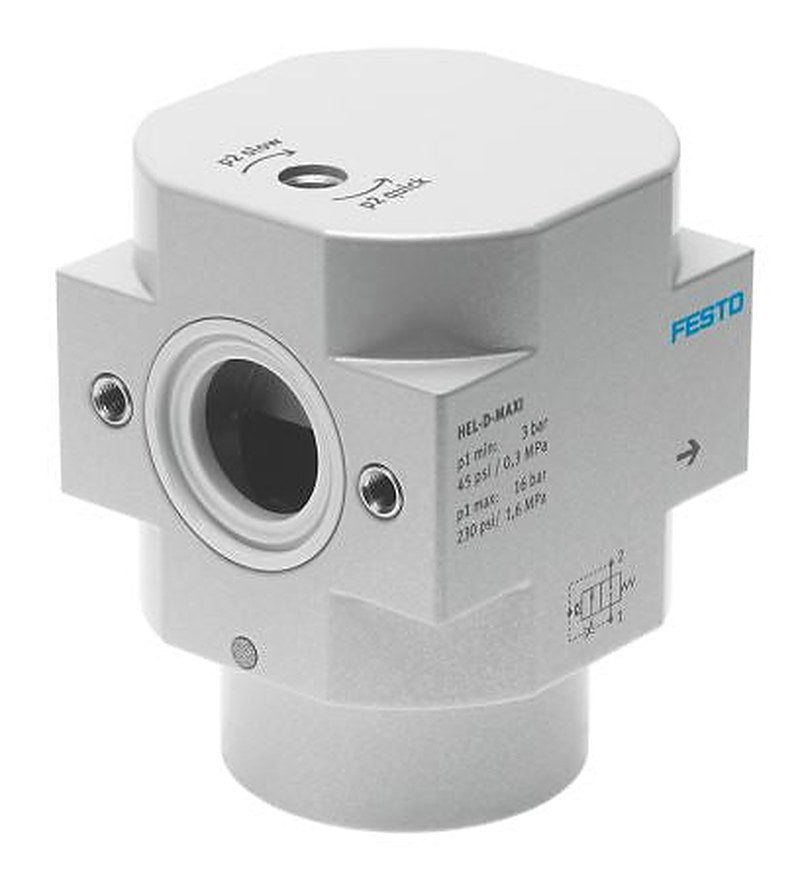 Festo Pneumatic Manual Control Valve HEL Series, G G 3/8, 170692