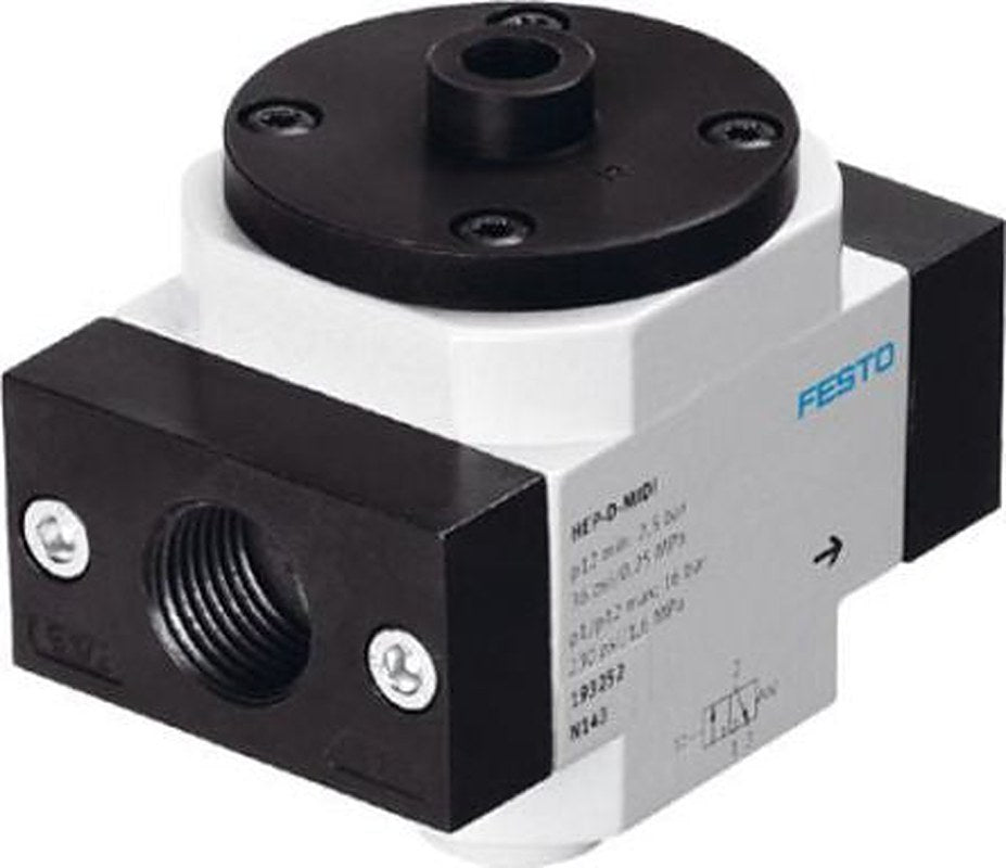 Festo Mechanical Spring Pneumatic Manual Control Valve HEP Series, G, 193244