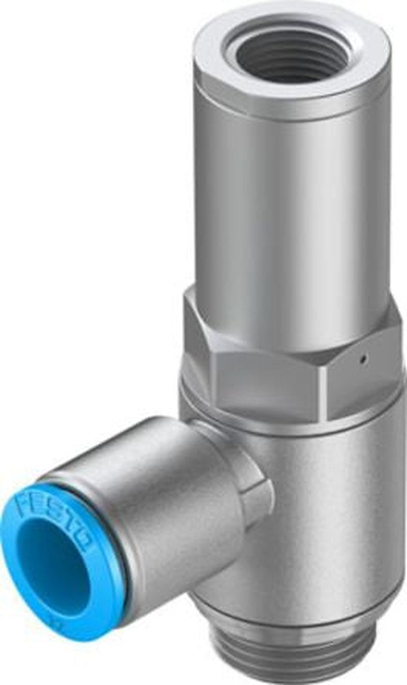 Festo HGL-1/2-QS-12 Non Return Valve, 10 bar Threaded, Outlet Male Threaded
